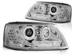 LED Tagfahrlicht Design Scheinwerfer für VW T5 03-09 chrom mit LED Blinker